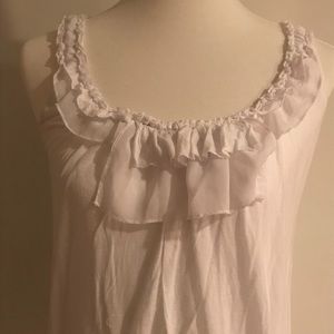 EUC Beautiful CAbi Ruffle Tee